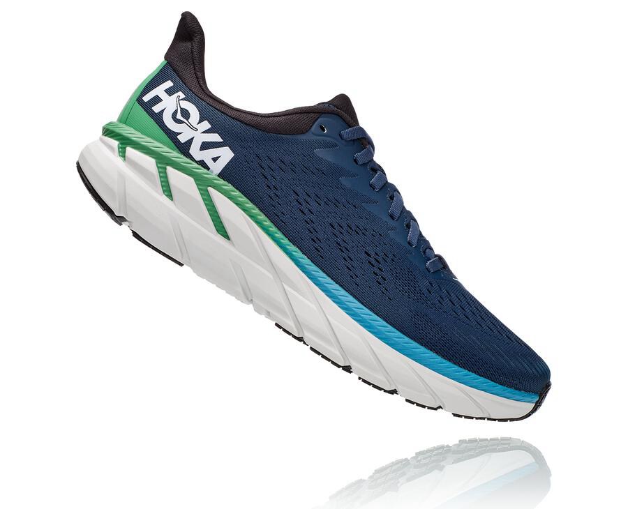 Hoka One One Koşu Ayakkabısı Erkek Lacivert - Clifton 7 - KM9732160